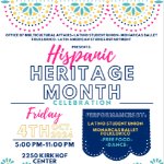 Hispanic Heritage October 4 event flyer on October 4, 2024